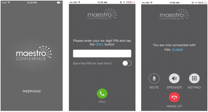 MaestroConference's first app - the Webphone App - coming soon to Apple Store