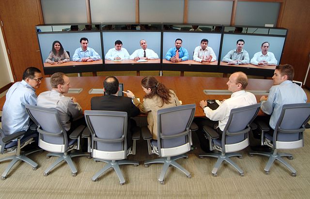 Team video conferencing