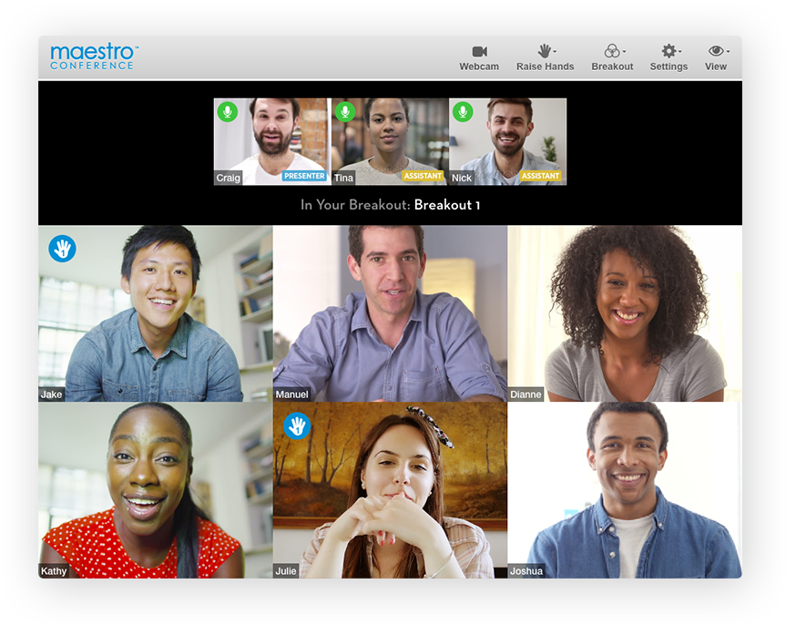 Announcing: MaestroConference, the Leader in Video Breakout Capabilities